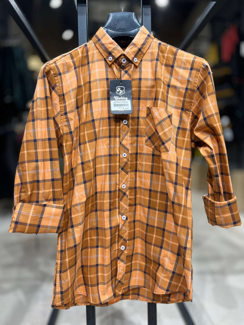 Men's Casual Plaid Shirt