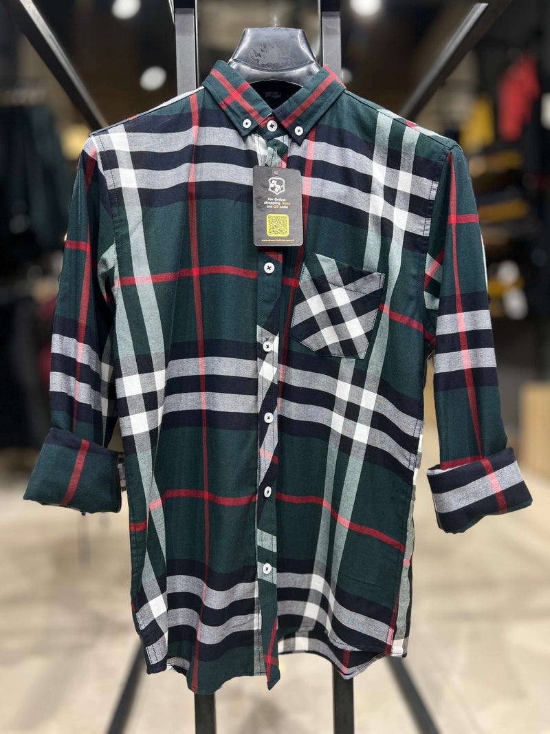 Men's Casual Plaid Shirt