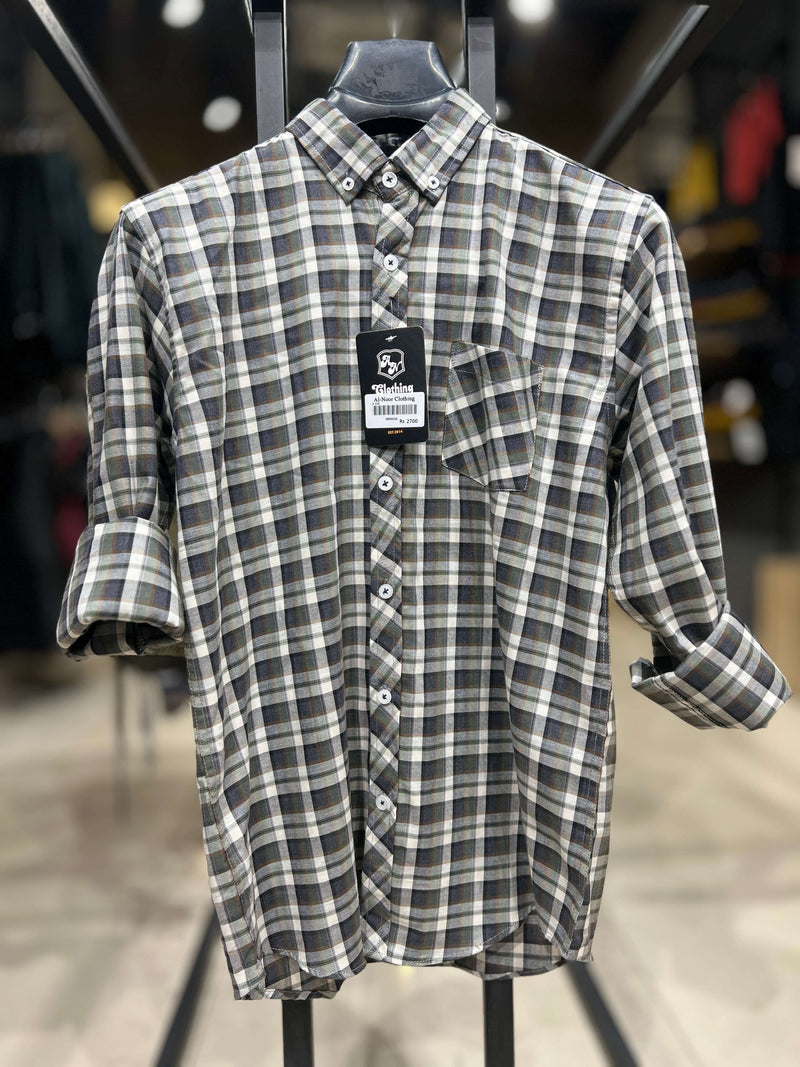 Men's Casual Plaid Shirt