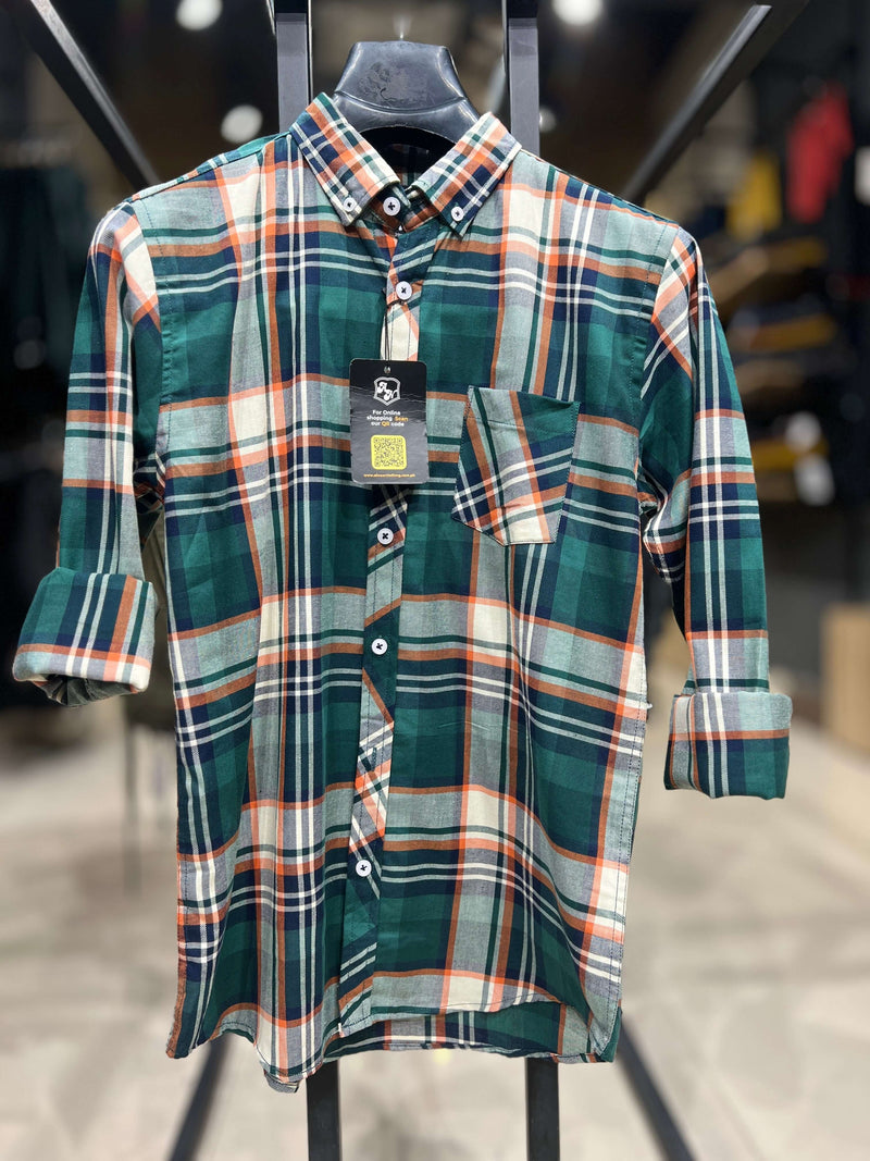 Men's Casual Plaid Shirt