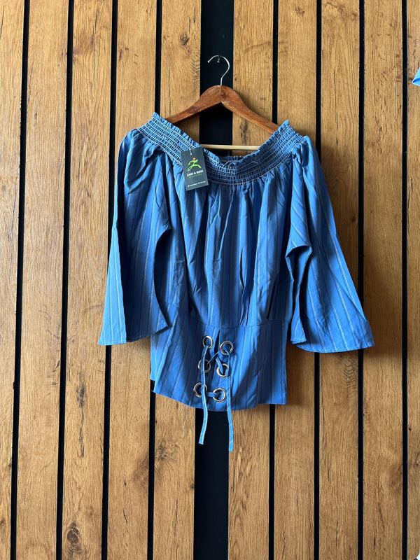 MId Blue LOFT Blouse Tops