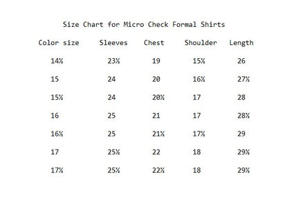 Black & White Premium Micro Check Formal Shirts